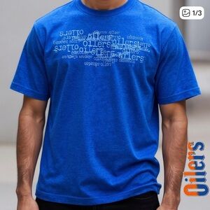 👛 (ANY 2/$15) WAVES Edmonton Oilers Short Sleeve Tee/Jersey